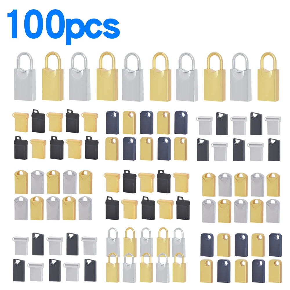 

100pcs/lot Real capacity metal Pen Drive 2.0 metal USB Flash Drive 64GB 32GB high speed 16GB 8GB 4GB memory Flash USB2.0 Stick