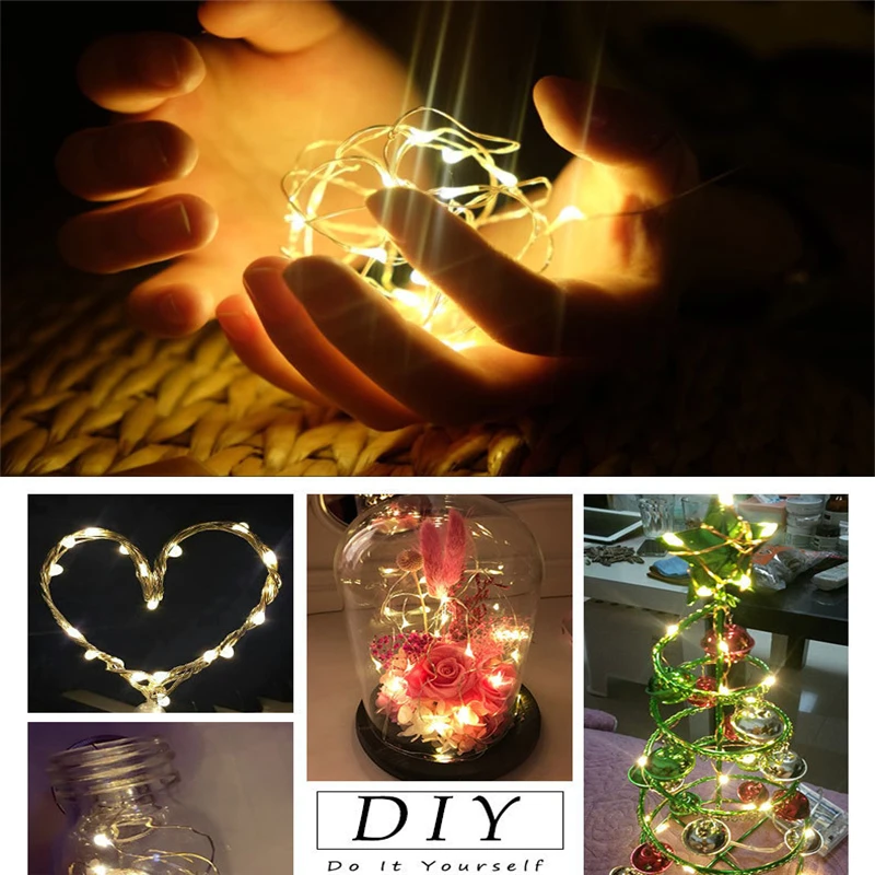 CR2032 светодиодная гирлянда на батарейках 2 м 20 светодиодов|battery led fairy lights|fairy lightsstring