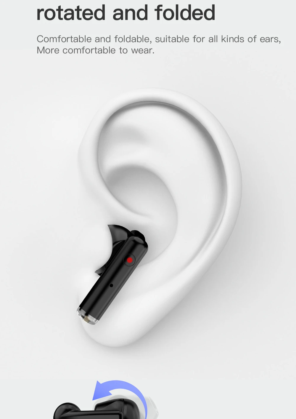 

2021 new smart headset watch two in one music movement