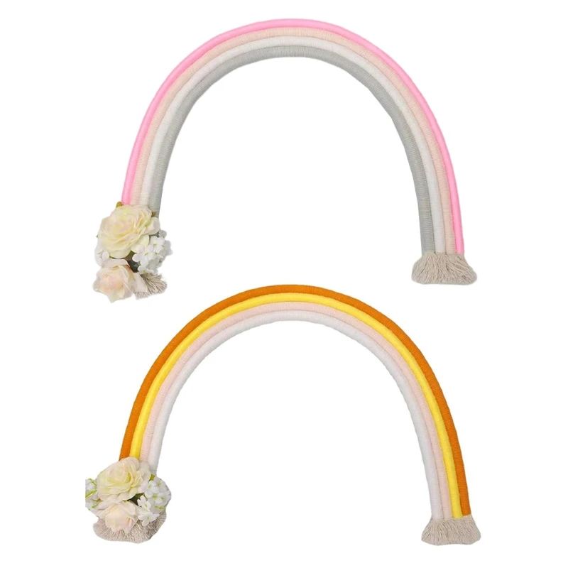 Hechos a mano nuevos accesorios de fotograf&iacute;a reci&eacute;n nacido Arco Iris decoraci&oacute;n beb&eacute; sesi&oacute;n de fotos Arco Iris accesorios beb&eacute; Studio-5