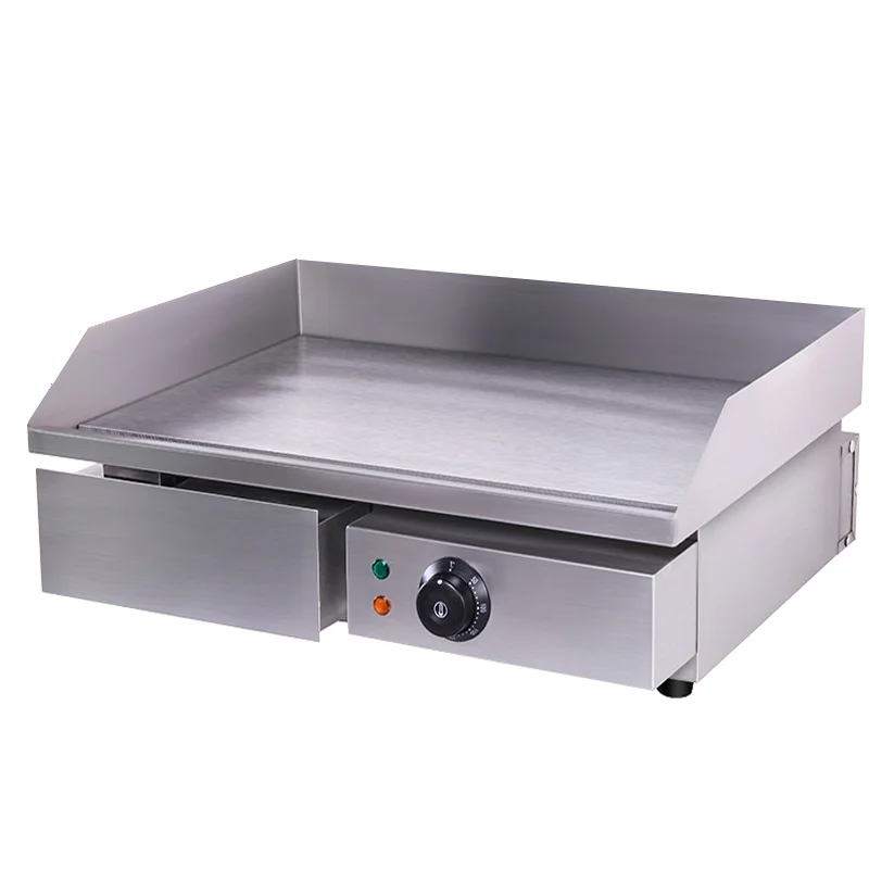 

3KW 55CM Electric Griddle Grill Hot Plate Stainless Steel Commercial BBQ Grill 10MM thicker plate EG-818 ATT