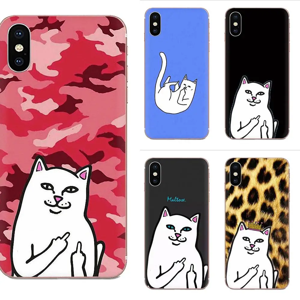 Средний палец кошка для Galaxy J1 J2 J3 J330 J4 J5 J6 J7 J730 J8 2015 2016 2017 2018 mini Pro мягкий