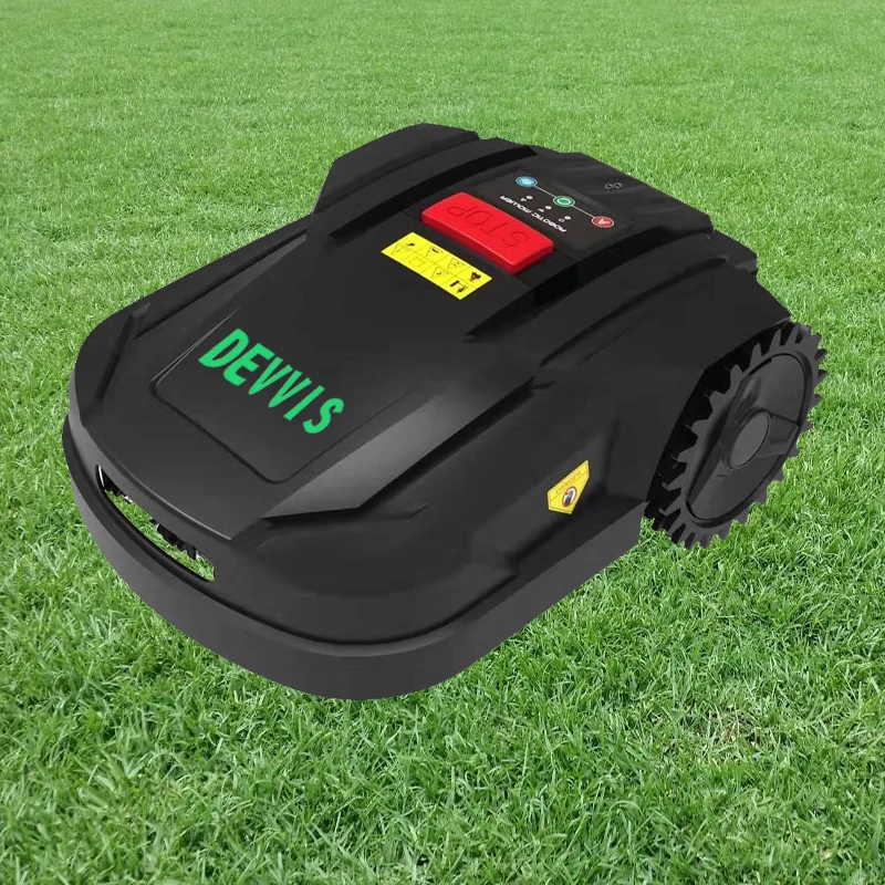 Автоматическая перезаряжаемая газонокосилка DEVVIS Robot H750 7 го поколения с