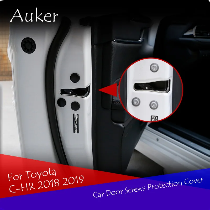 Двери автомобиля винты Защитная крышка 12 шт./компл. для Toyota C HR ЧР 2017 2018 2019|Лепнина
