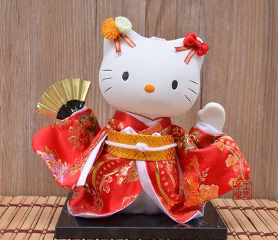 

money doll mannequin cat kimono cat Japanese craft Puppet tatami Hostel Trim supplies supplies cat statue home decoration