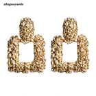 Женские серьги-подвески, большие геометрические серьги, современные ювелирные украшения, 2018