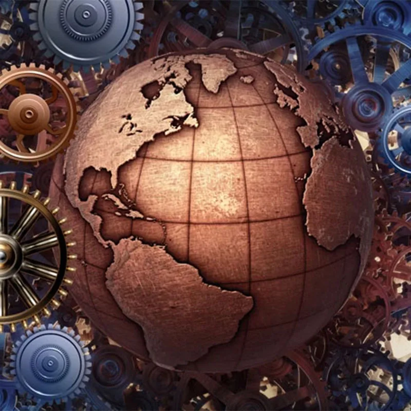 Пользовательские Настенные обои 3D стерео механическое снаряжение земля