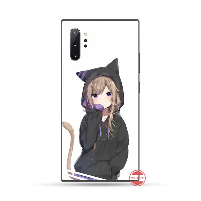 

Nekomimi Catgirl Phone Case For Samsung galaxy S 7 8 9 10 20 edge A 6 10 20 30 50 51 70 note 10 plus
