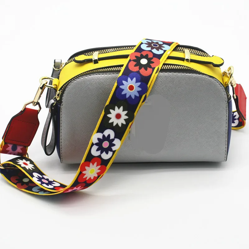 Роскошный цветной Расширенный ремешок аксессуары широкий на плечо женская сумка