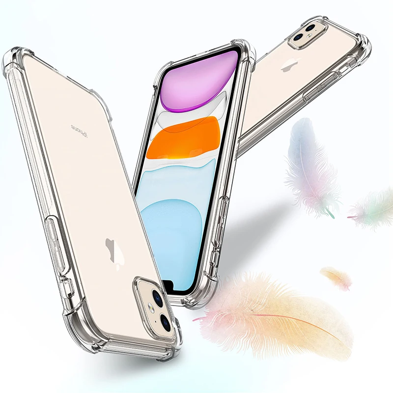 Силиконовый чехол для iPhone 11 Pro X XR XS MAX 6 6s 7 8 Plus SE 2020 | Мобильные телефоны и