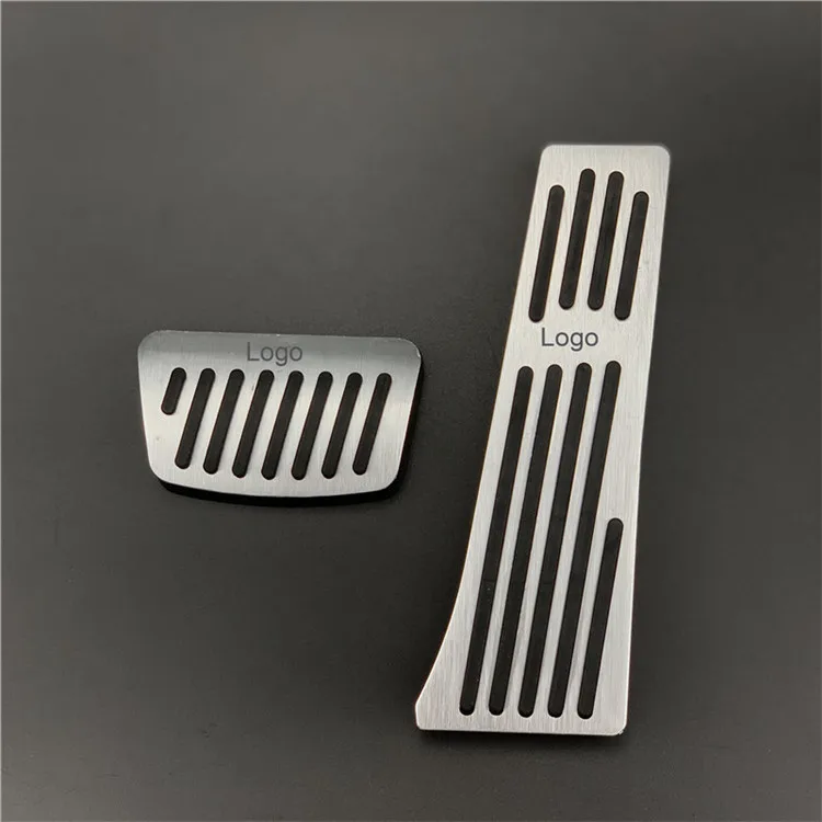 Alloy AT 2pcs Автомобильный-S tyling подножка чехол для педали газа, тормоза чехол для hyundai ix35 iX45 Mistra Sonata 8 SantaFe, автомобильные аксессуары - Название цвета: Alloy AT 2pcs