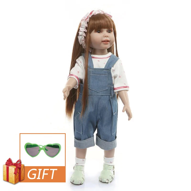 C073 NPK 18 дюймов Кукла ручной работы Reborn Baby Dolls полностью силиконовая Реалистичная кукла принцессы реалистичный резиновый игрушка для детей подарок на день рождения - Цвет: C073