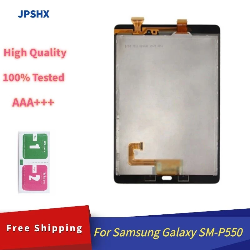 

AAA +++ ЖК-дисплей для Samsung Galaxy Tab A SM-P550 P550, сенсорный экран, сенсорная панель, дигитайзер в сборе, сенсорный экран