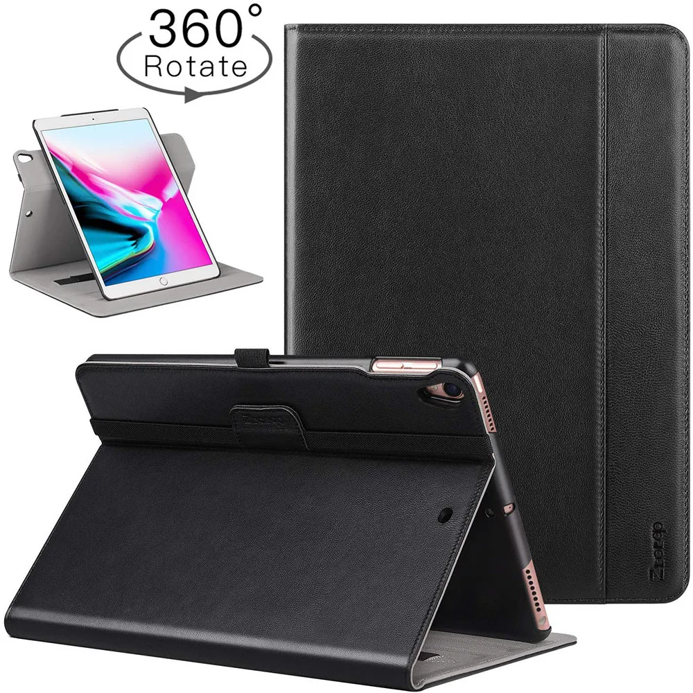 Чехол Ztotop для iPad Air 10 5 &quot(3rd Gen) 2019/iPad Pro 5&quot 2017 [вращение на 360 градусов/натуральная