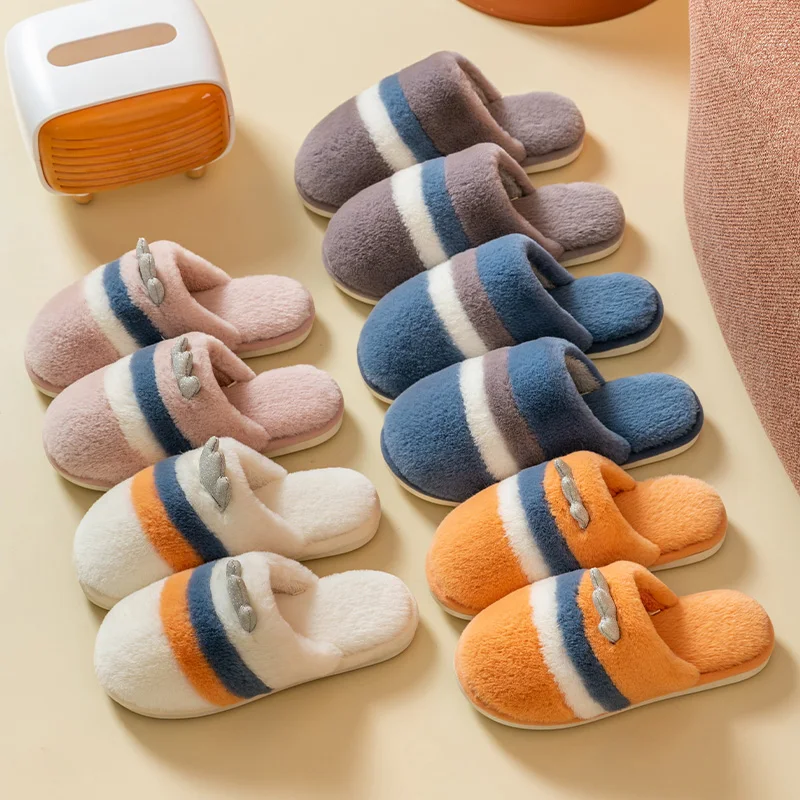 Тапки женские 2020 зимние домашние хлопковые теплые Симпатичные Шлепанцы из