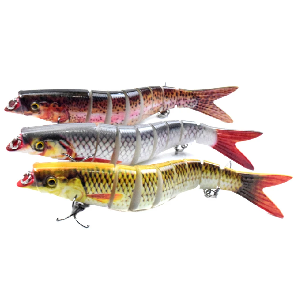 

1 PCS New Type Fishing Multi-Section Sinking Bait Trolling Swimming Shaking Type Hard Bait Fishing Accessories Artificial Bait