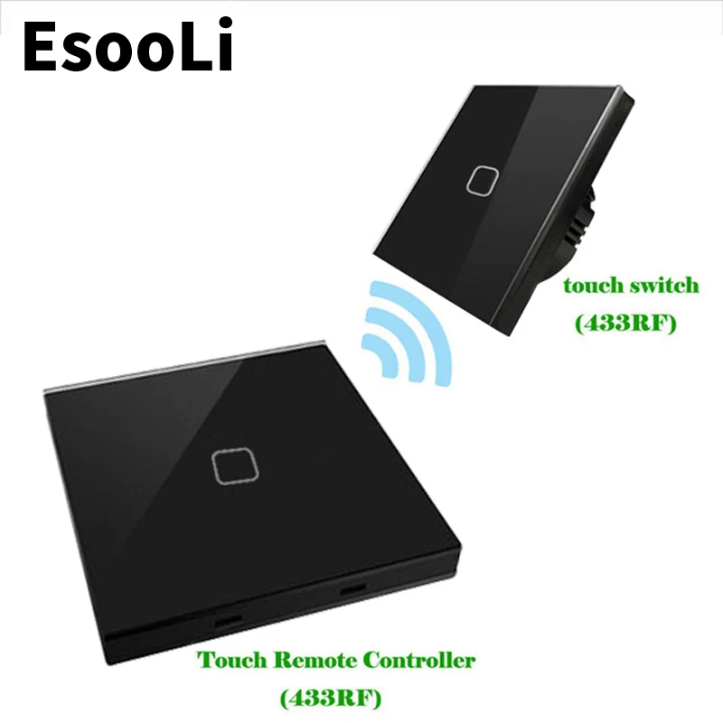 EsooLi серый 1/2/3 Gang 2 Way EU Стандартный беспроводной дистанционный настсветильник ель
