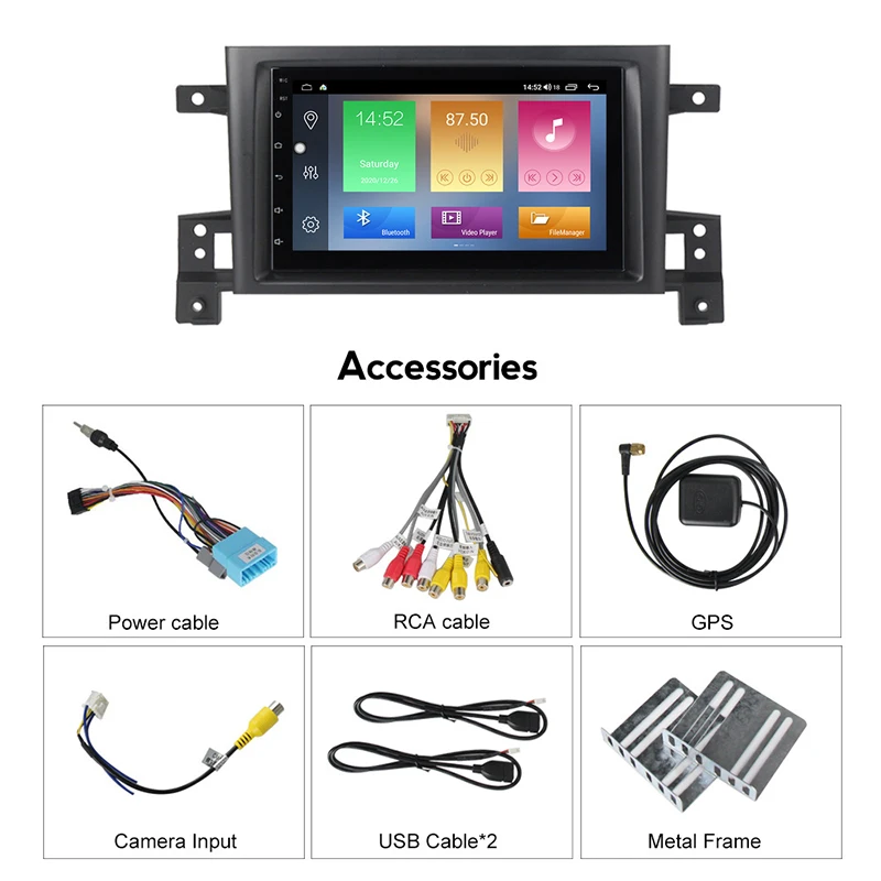 MEKEDE Android 10 6+128G Car GPS DVD For Suzuki Grand Vitara 2006-2013 Multimedia Radio Stereo Support Steering Wheel WIFI BT | Автомобили