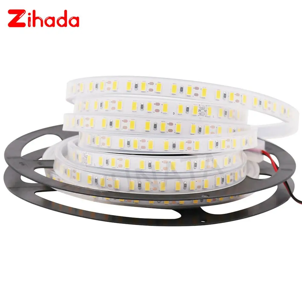 

DC 12 В Светодиодная лента 5630 SMD гибкая светильник светодиодов/м водонепроницаемая лента 8 мм PCB Светодиодная светильник та теплый белый/белый,...