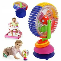 baby kid infant toys rainbow ferris wheel rattle clanking suction high chair toy new rotating ferris rattle montessori toys