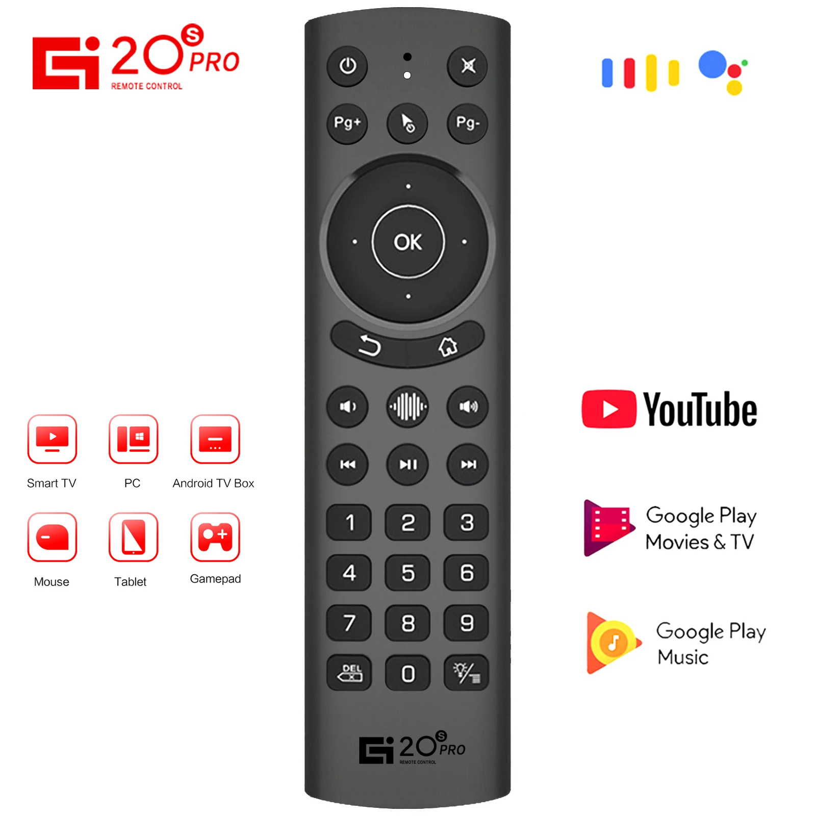 Funfuture умный дом голосовой подсветкой G20S Pro Air Mouse гироскоп для Android TV Box 2 4G