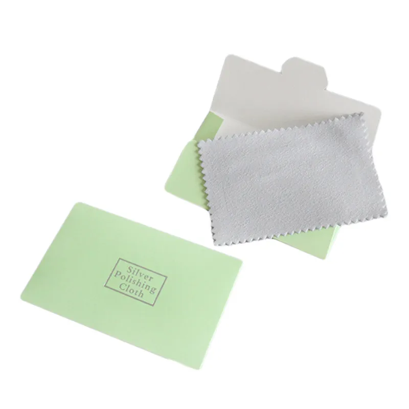 

925 Sterling Silver Jewelry Cleaning Cloth Silver Polishing Cloth 9.5*6cm Women 925 Silver Jewelry Cleaning Cloth