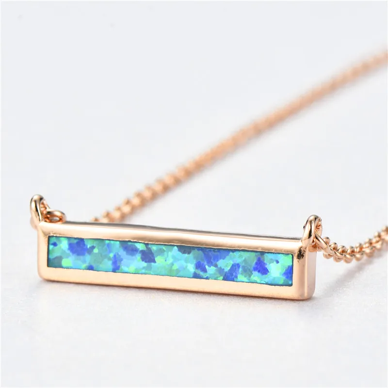 Простое женское ожерелье с белыми и синими подвесками винтажные свадебные