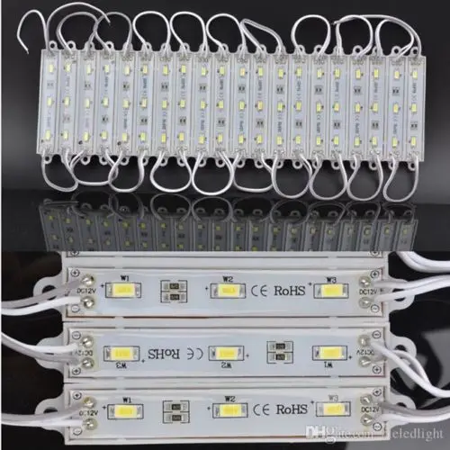 100 шт./лот DC12V SMD 5630 3 светодиодный модули зеленый/красный/синий/RGB/белый/теплый