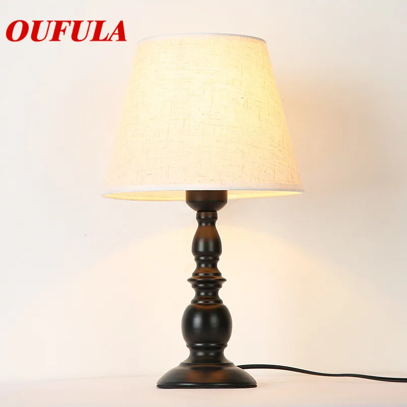 

OULALA Table Lamp Desk Light Contemporary Office Creative Decoration Bed Lamp Fabric for Foyer Living Room Bed Room Hotel