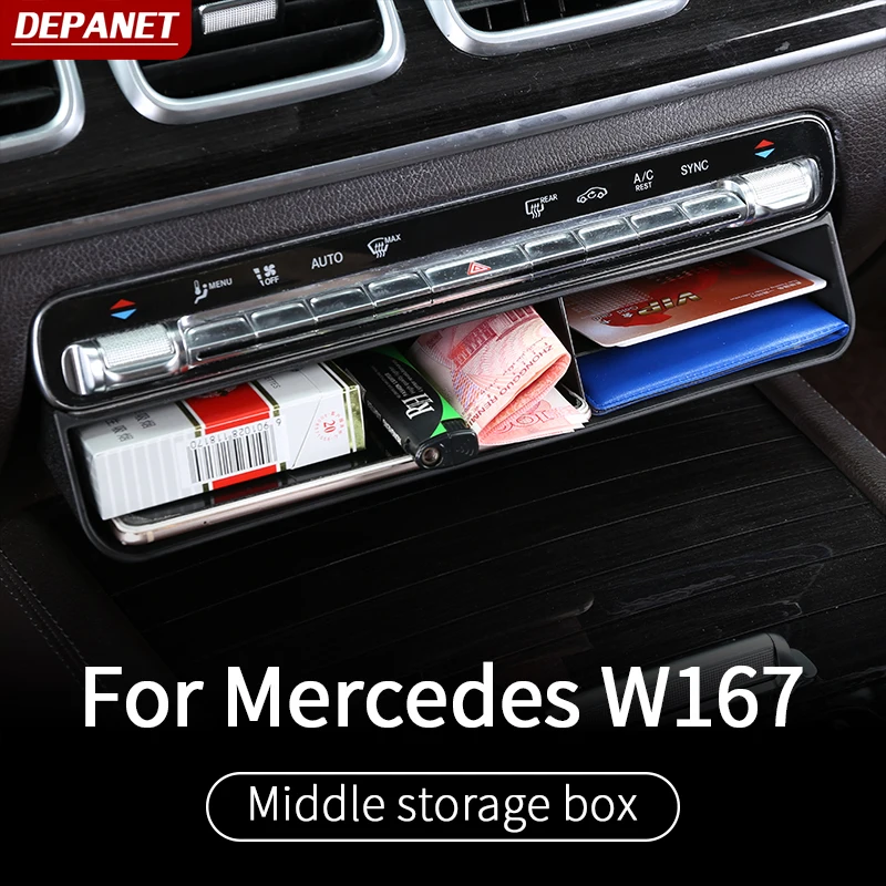 

center console box for Mercedes gle w167 gls x167 gle coupe 2020/amg b w247 glb x247 a W177 cla W118 gla x157 accessories