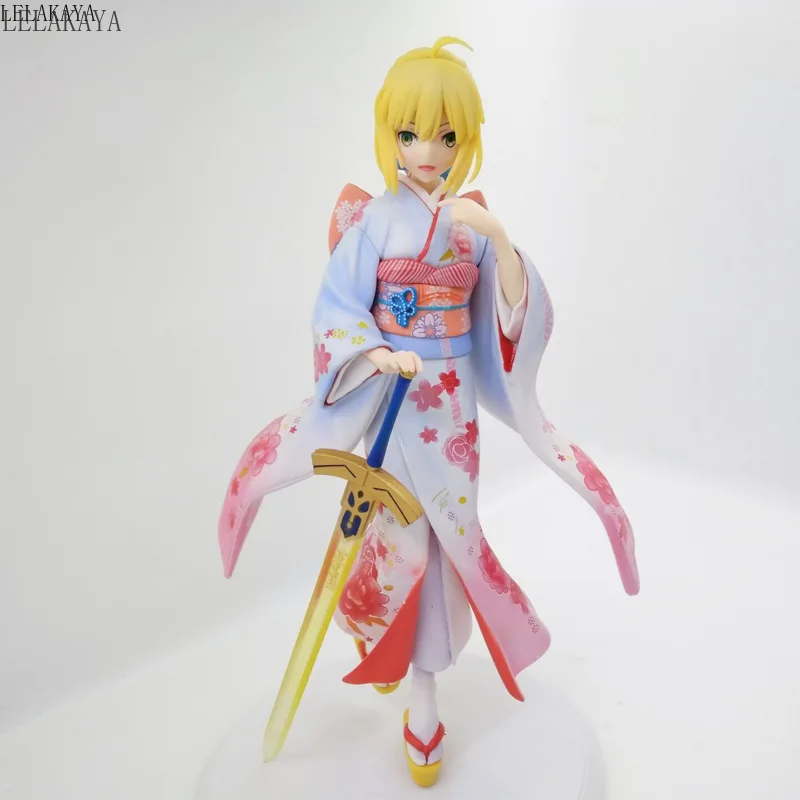 

Hot Anime Fate stay Night Zero Nero Saber Kimono Ver. 1/7 Scale Painted PVC Action Figure Model Collectible Doll Brand New 25cm