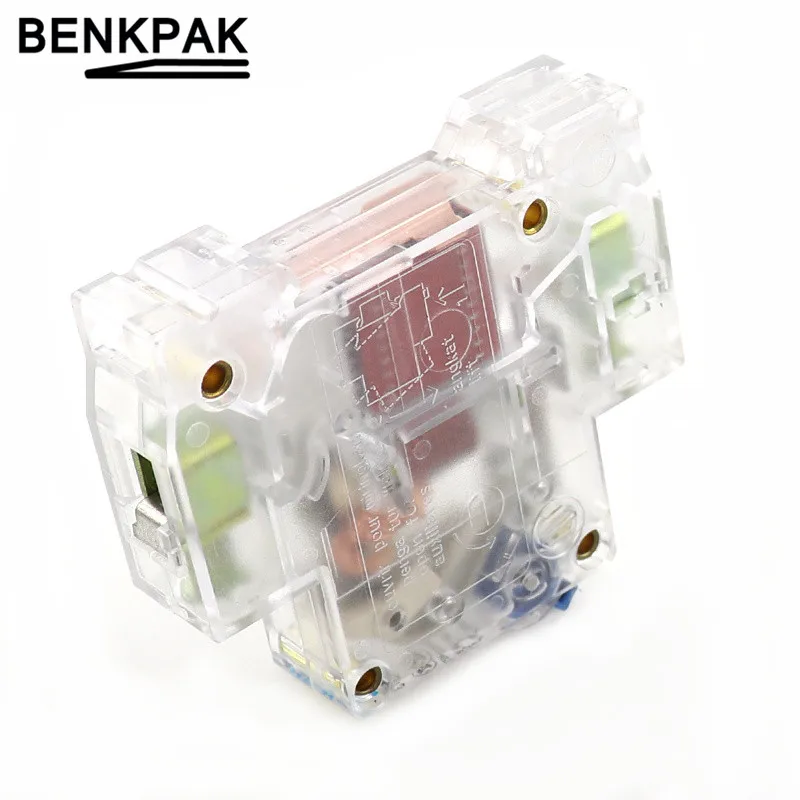 DZ47-63 1P DC 6A 10A 16A 20A 25A 32A 40A 50A 63A прозрачный DC250V Мини автомат защити цепи