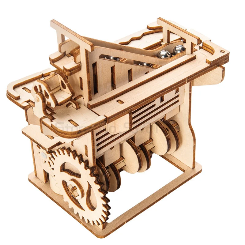 

Marble Run «игровая лазерная резка DIY 3D деревянные головоломки модель американских горок сборки строительный Набор сделай сам игрушки Солнечна...