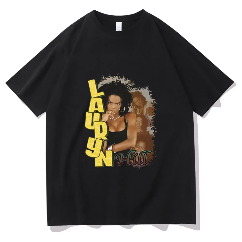 

Classic Fashion Lauryn Hill Poster Tshirt Men Women Fashion Casual Short Sleeve Tees Woman High Street Tshirt Loose T-shirt Tops