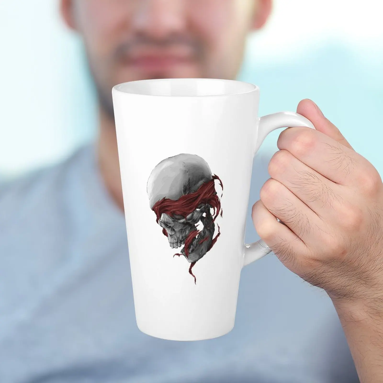 

Skull Art Cool Christmas Heat Changing Coffee Or Tea Mug Cute Print Coffee Cup