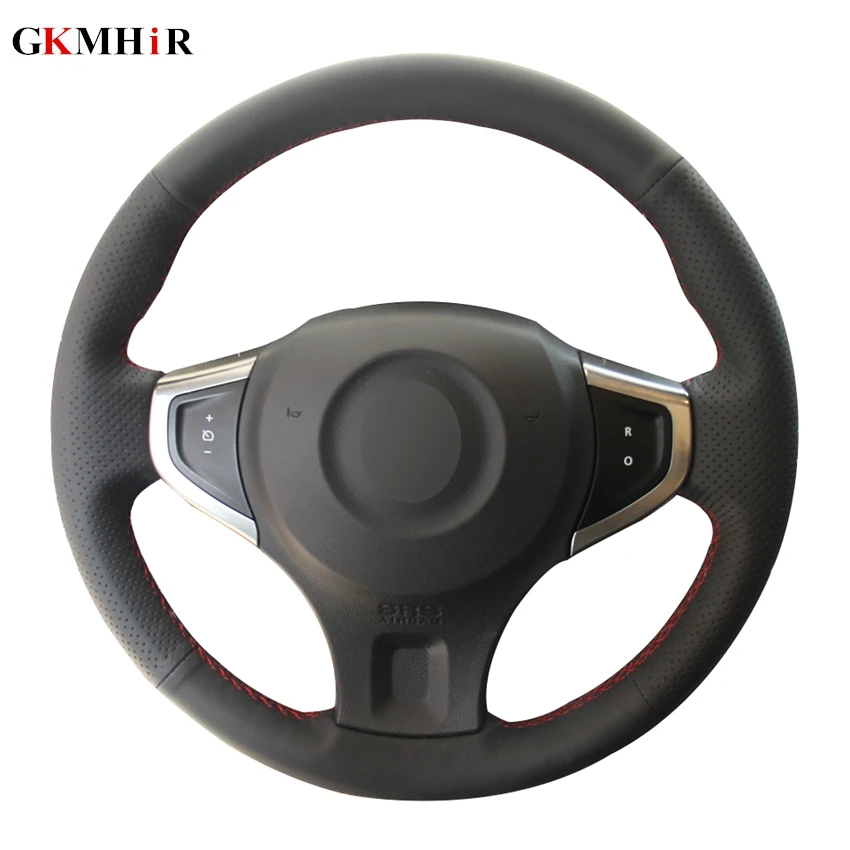 Чехол на руль автомобиля из искусственной кожи для Renault Koleos 2009 2014 Samsung QM5|Чехлы
