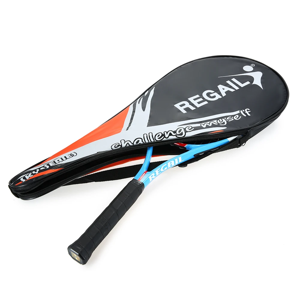 Углеродная теннисная ракетка для тренировок в помещении и на улице с чехлом