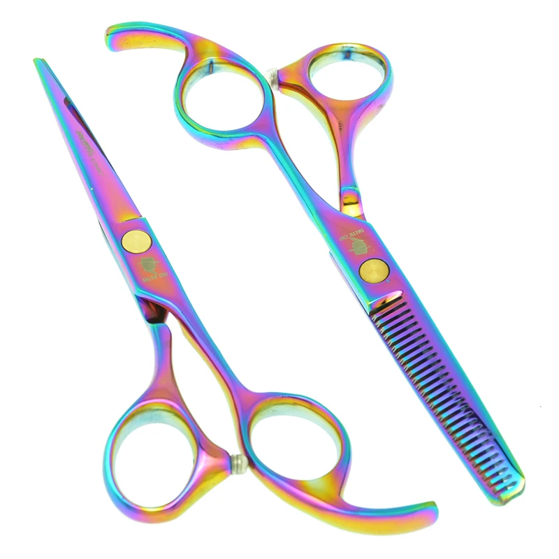 5.5&quot Smith Chu Professional Hairdressing Hair Scissors Set Japan 440C Salon Cutting Shears Barbers Thinning Tijeras A0009C | Красота и