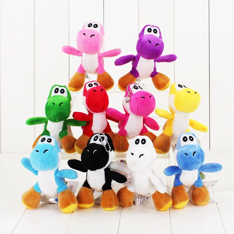 

10 Styles 12cm Dragon Plush Toy Stuffed Soft Pendant Dolls With Keychain Keyring Great Gift