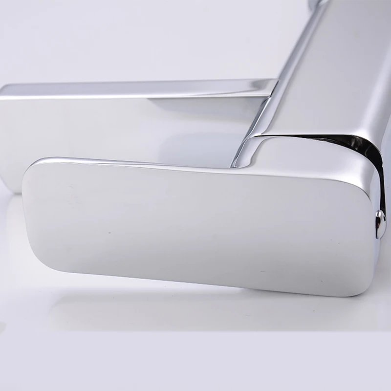 Смеситель для раковины в ванную комнату квадратный кран из медного сплава