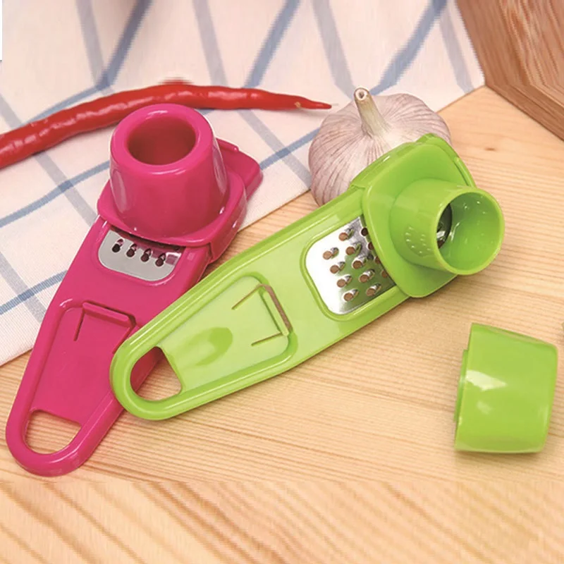 Multifunctional Garlic Presses Plastic Ginger Grinder Planer ajo Grinding Tool Mini Stirre Kitchen Acces | Дом и сад