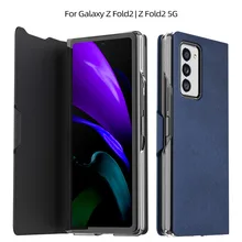 Luxury Leather Flip Phone Case Wallet Case for Samsung Galaxy Z Fold 3 5G Case Full Protective Cover for Galaxy Z Fold 2 Case