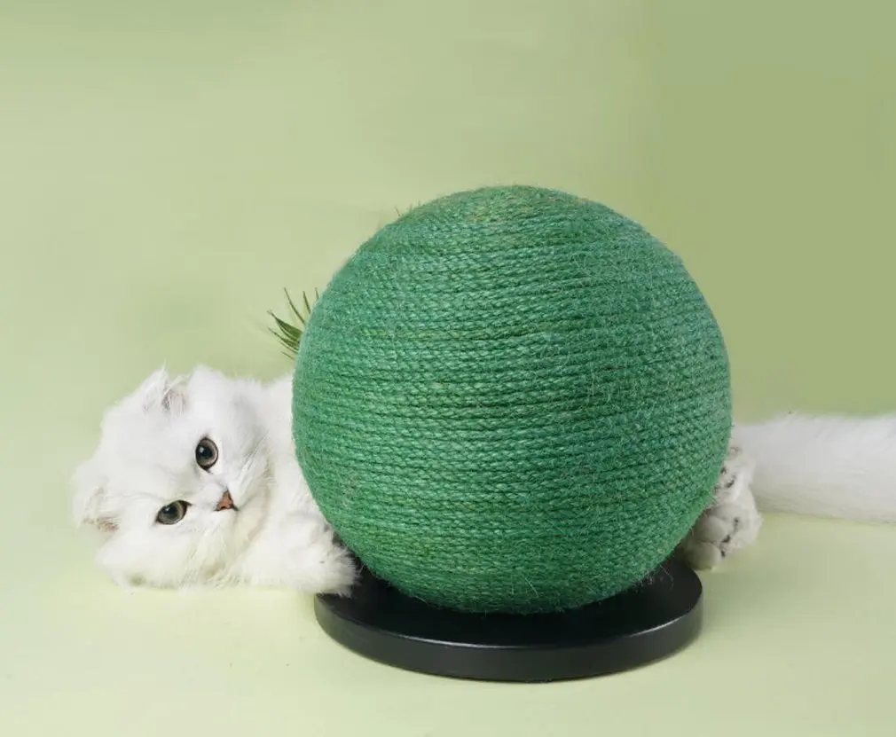 

Pet Cat And Dog Toy Ball Scratching Cactus Claw Sharpener Sisal Wear-resistant Small Gripper Ball Toy
