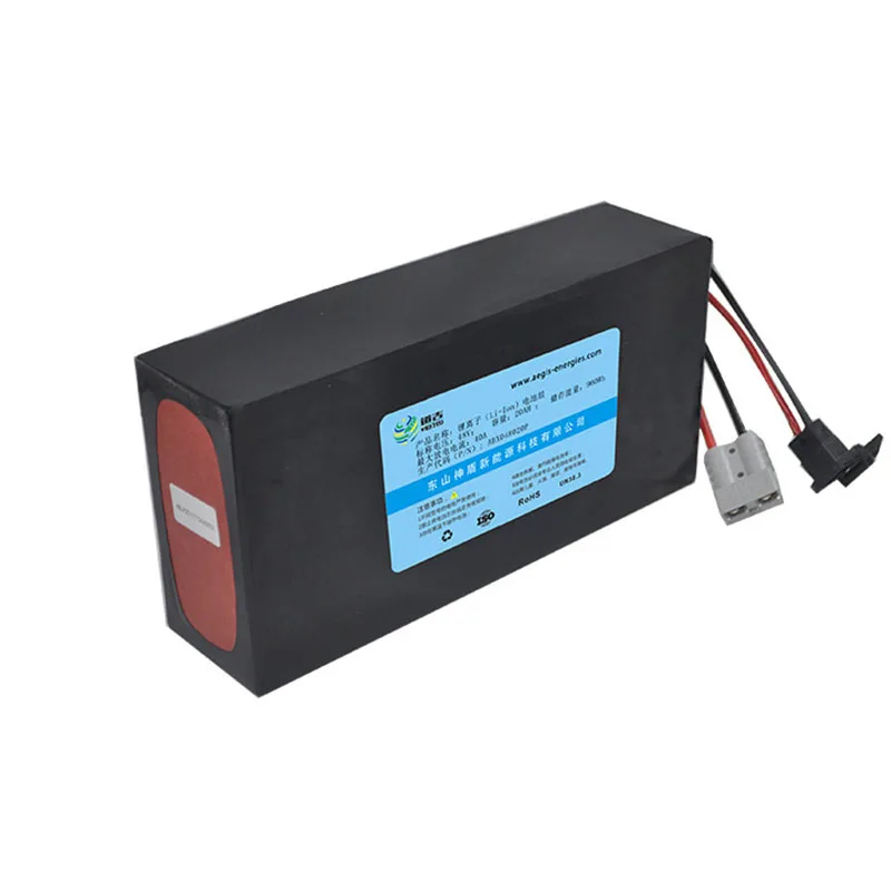

48v 10ah Electric Scooter Battery Input 54.6v Output 48v 18650 Li Ion Rechargeable Battery Pack