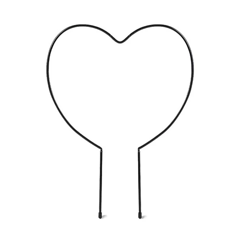 

Metal Iron Round Heart Shaped Garden Plant Support Stake Stand for DIY Potted Climbing Plants Flower Vegetables Drop shipping