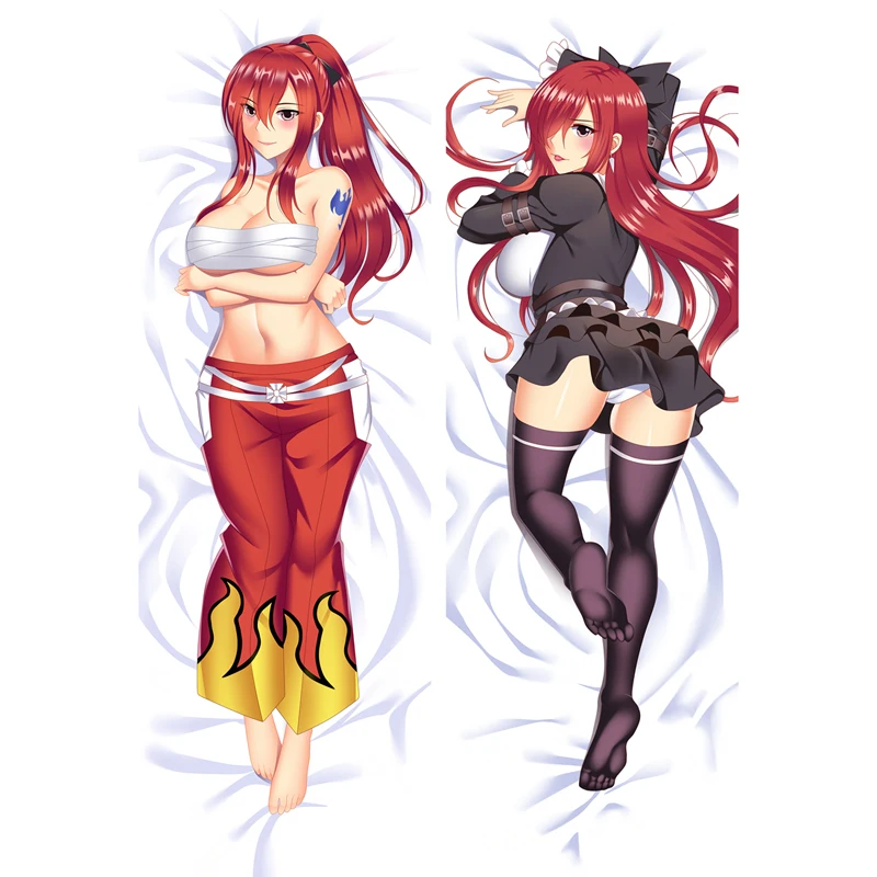 

Fairy Tail Dakimakura Erza Pillow Covers Anime Hugging Dakimakura Pillowca
