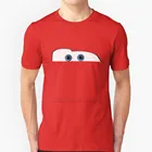 Новая летняя прекрасная дизайнерская футболка Lightning Mcqueen Eyes в стиле хип-хоп топы с машинками и 3 красными синими глазами и автомобилями Молния Маккуин
