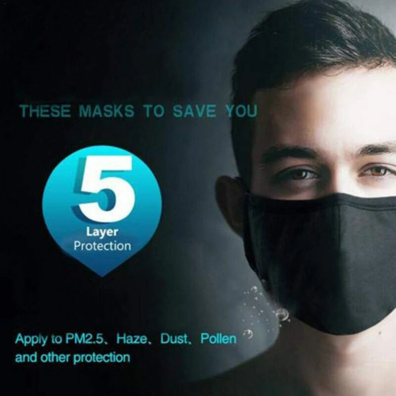Маска рта PM2.5 для мужчин и женщин пылезащитный респиратор дышащий фильтр