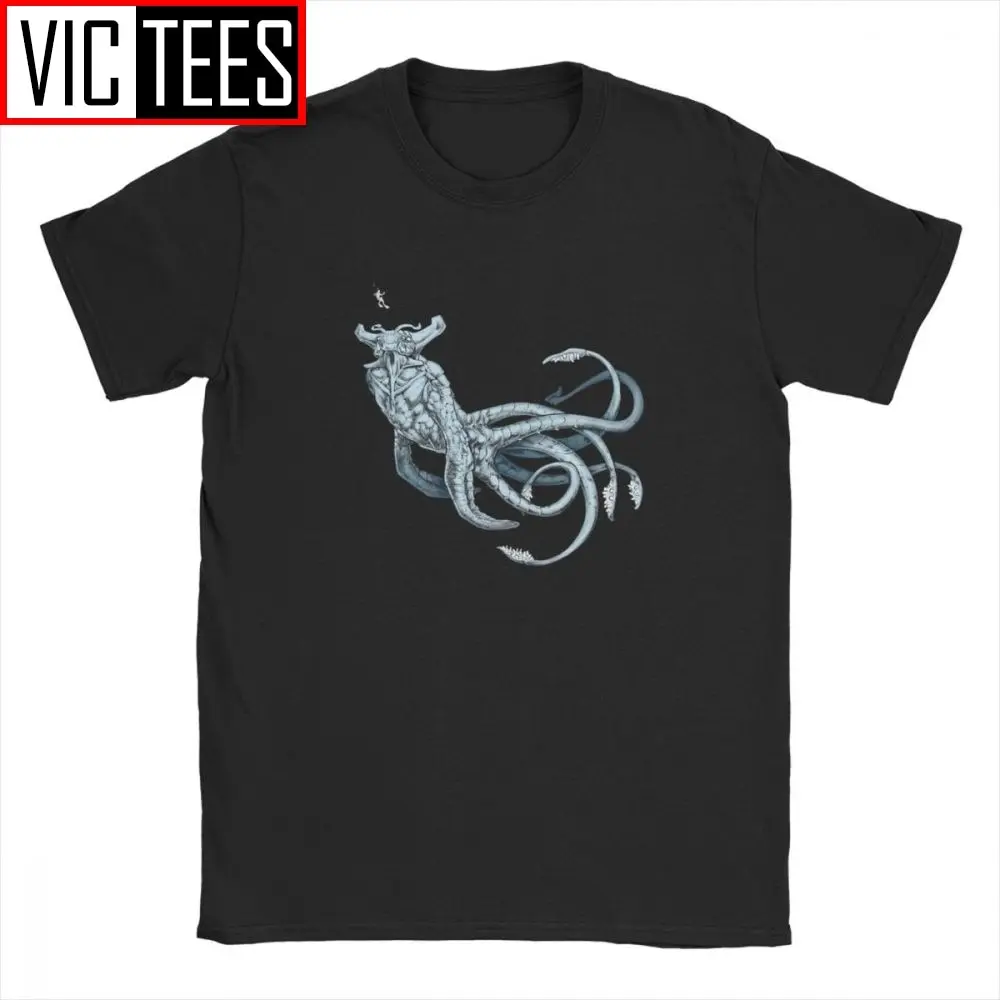 Sea Emperor Transparent Subnautica Men T Shirt Games Sea Leviathan Reaper Diving  Tees Short Sleeve T-Shirt Cotton Europe