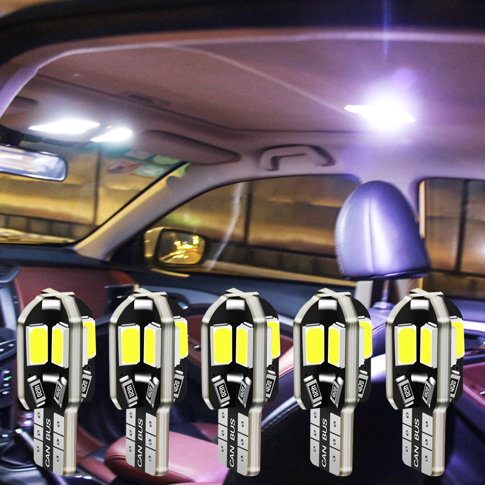 Фонасветильник светодиодный T10 w5w 5730 8SMD без ошибок для Subaru Forester XV Outback Ascent Legacy Impreza
